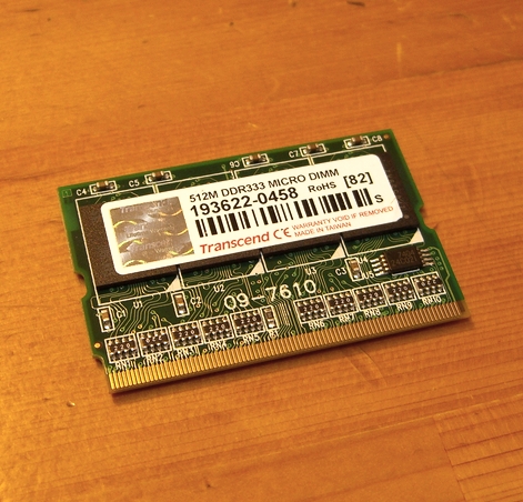 Transcend レッツノート用メモリ 512M DDR333 MICRO DIMM